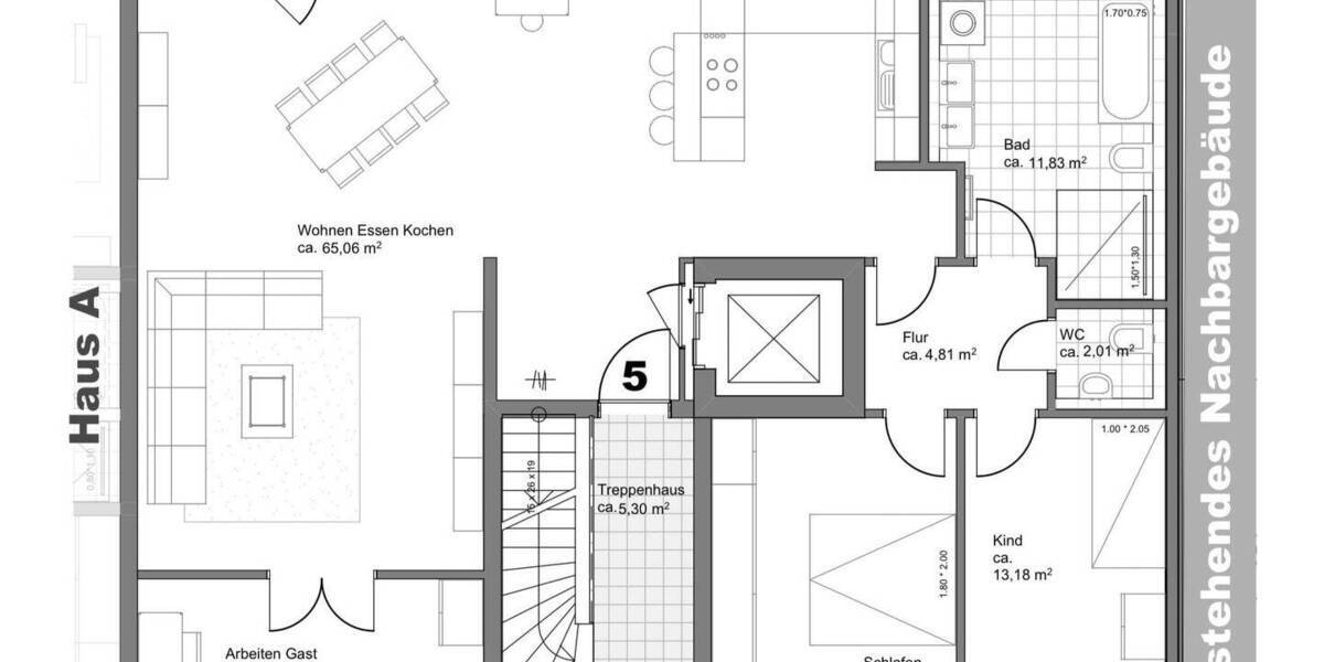 Etagenwohnung Fürth Südstadt - 2 Zimmer, 65 m&sup2;, 432.000&euro; | Angebot:26243939
