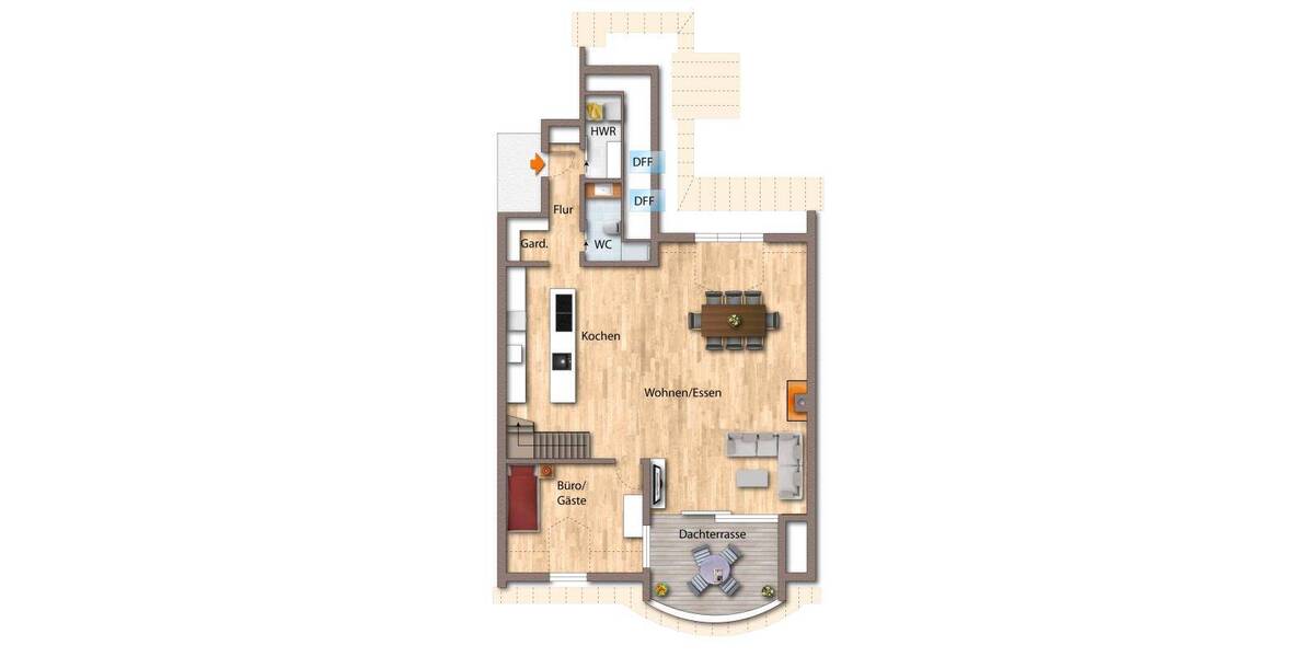 Etagenwohnung Nürnberg Glockenhof - 3 Zimmer, 134 m&sup2;, 2.449&euro; | Angebot:26257773