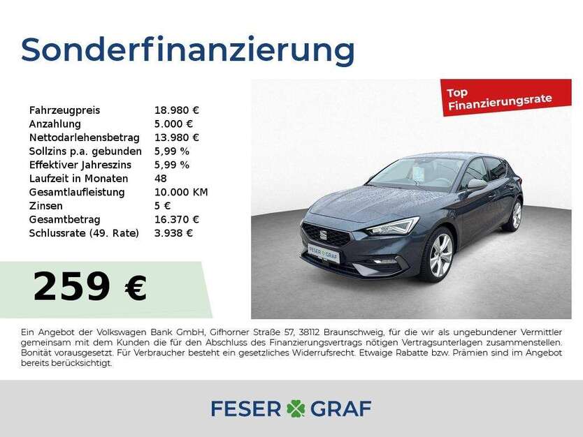 Seat Leon 49.400 km 18.980 € Roth 91154