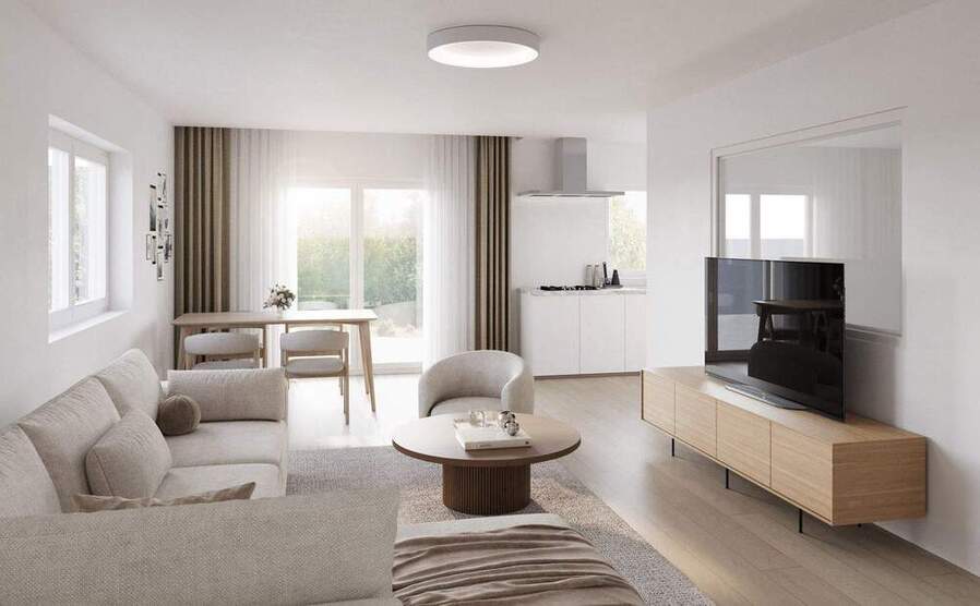 Jetzt Erstbezug Neubau | 4 Zimmer | 129m² Heizfläche mit großem Hobbyraum, Terrasse und Garten