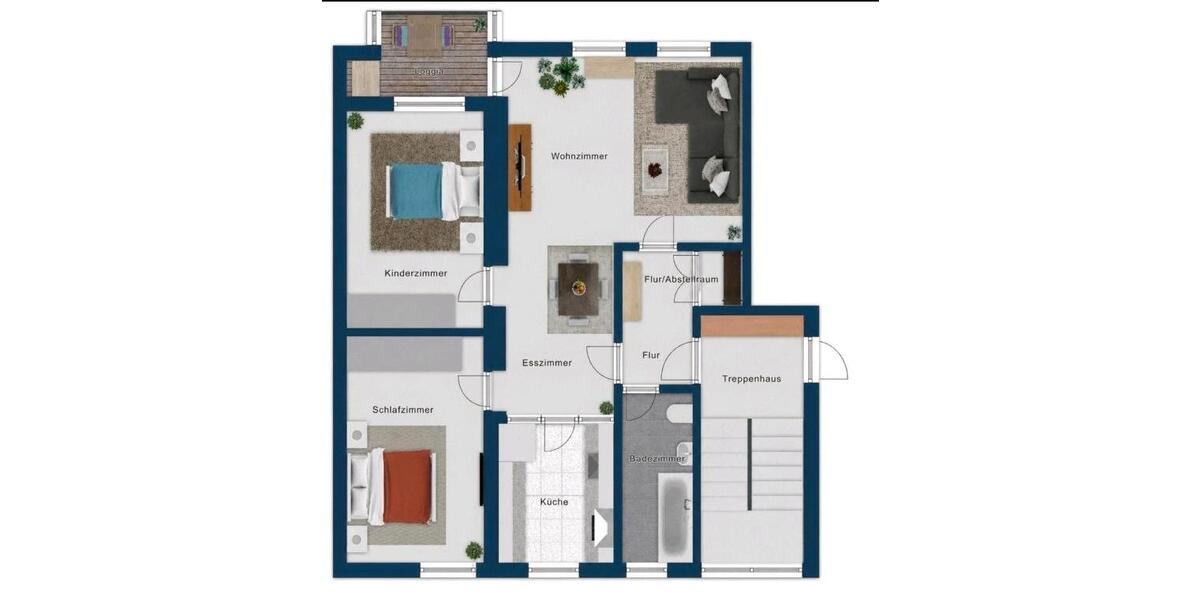 Etagenwohnung Altdorf bei Nürnberg - 3 Zimmer, 77 m&sup2;, 285.000&euro; | Angebot:27006719