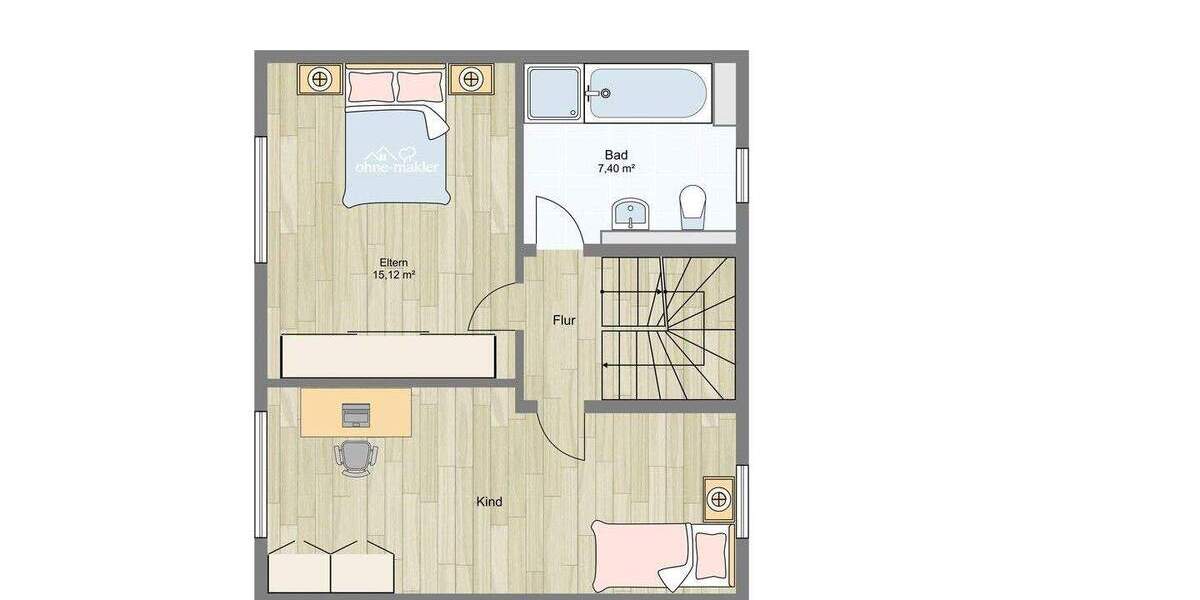 Reihenmittelhaus Feucht - 4 Zimmer, 125 m&sup2;, 520.000&euro; | Angebot:25751201