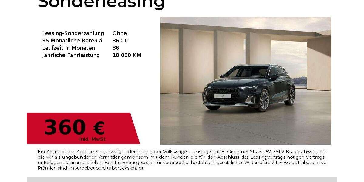 Audi A3 1.500 km 33.980 &euro; Nürnberg 90411
