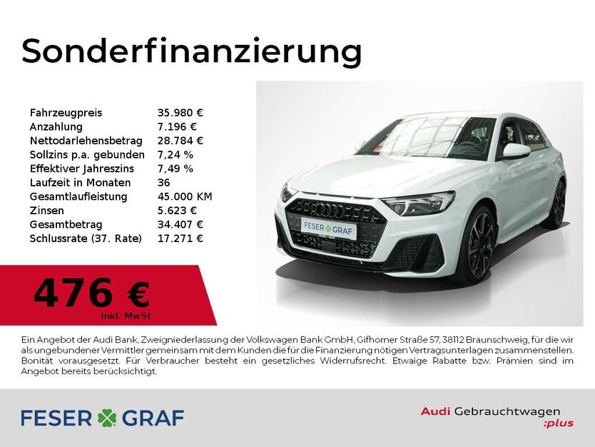 Audi A1 4.900 km 34.980 € Fürth 90763