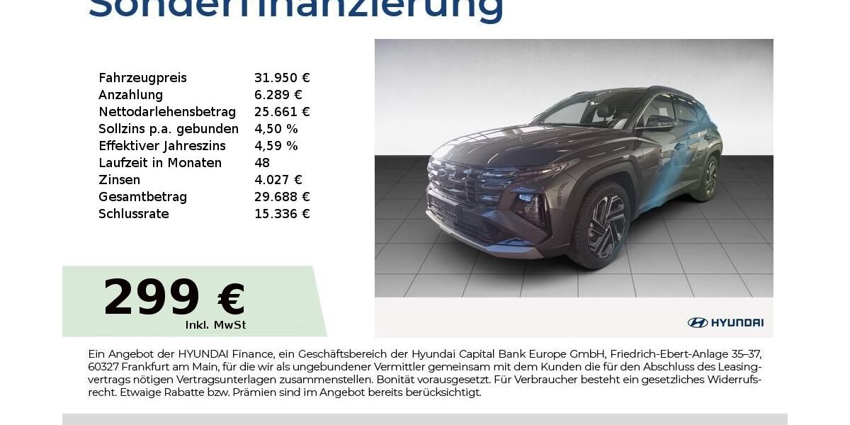 Hyundai TUCSON 14.329 km 31.790 &euro; Fürth 90763