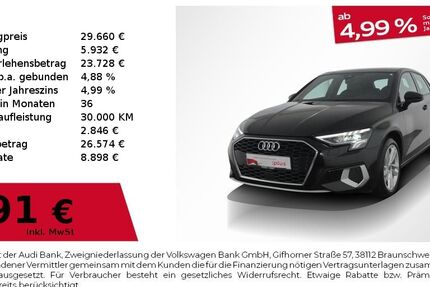 Audi A3 34.649 km 29.660 &euro; Nürnberg 90441