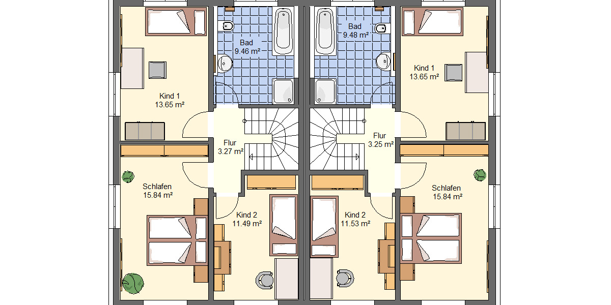 Doppelhaushälfte Feucht - 5 Zimmer, 144 m&sup2;, 696.500&euro; | Angebot:25523562