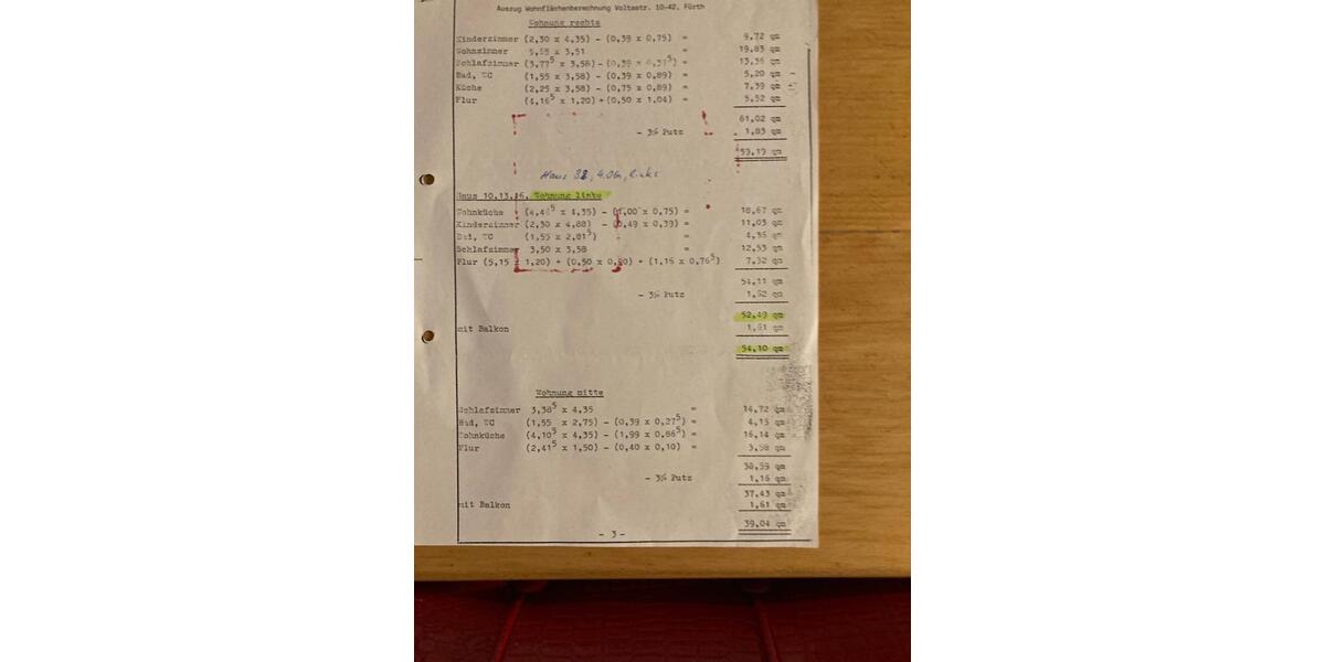 Etagenwohnung Fürth Eigenes Heim - 3 Zimmer, 56 m&sup2;, 210.000&euro; | Angebot:23792367