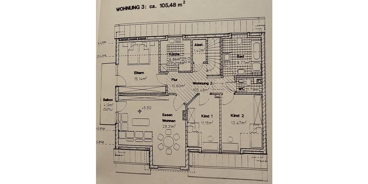 Etagenwohnung Nürnberg Eibach - 4 Zimmer, 105 m&sup2;, 389.000&euro; | Angebot:24869445