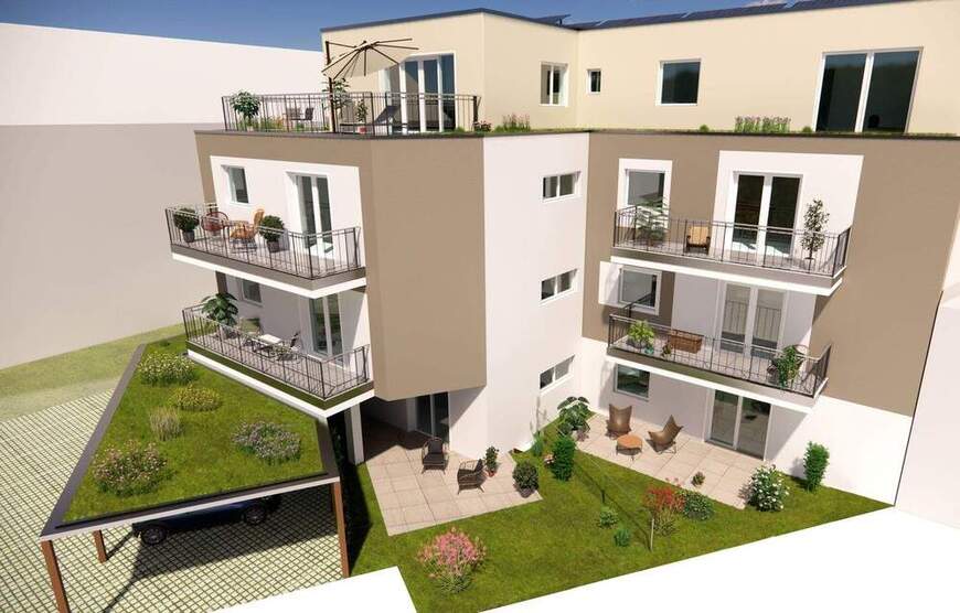 Erstbezug Neubau! | 3 Zimmer-Wohnung | 2.OG | Süd-Balkon