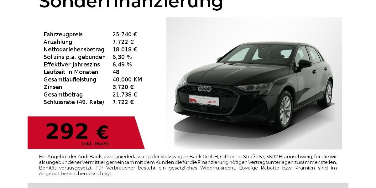 Audi A3 15.700 km 25.440 &euro; Nürnberg 90411