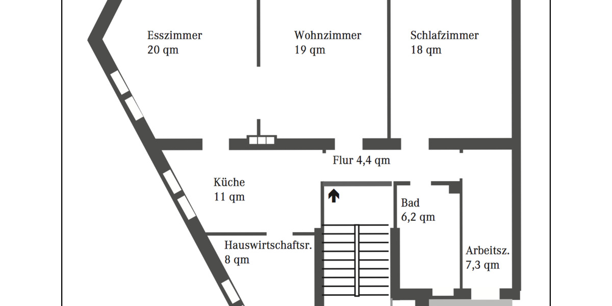 Etagenwohnung Fürth Altstadt - 3.5 Zimmer, 95 m&sup2;, 378.000&euro; | Angebot:25539931