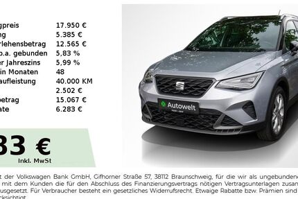 Seat Arona 19.150 km 17.440 &euro; Nürnberg 90431