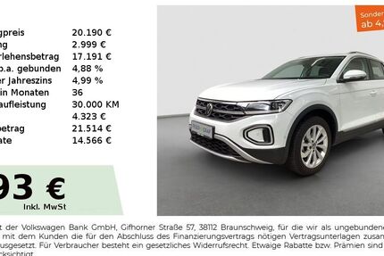 VW T-Roc 42.896 km 19.790 &euro; Fürth 90763