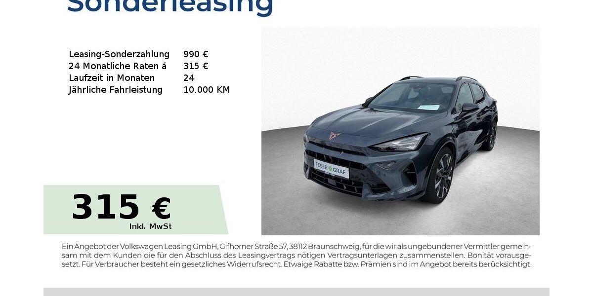 Cupra Formentor 26.250 km 42.950 &euro; Schwabach 91126