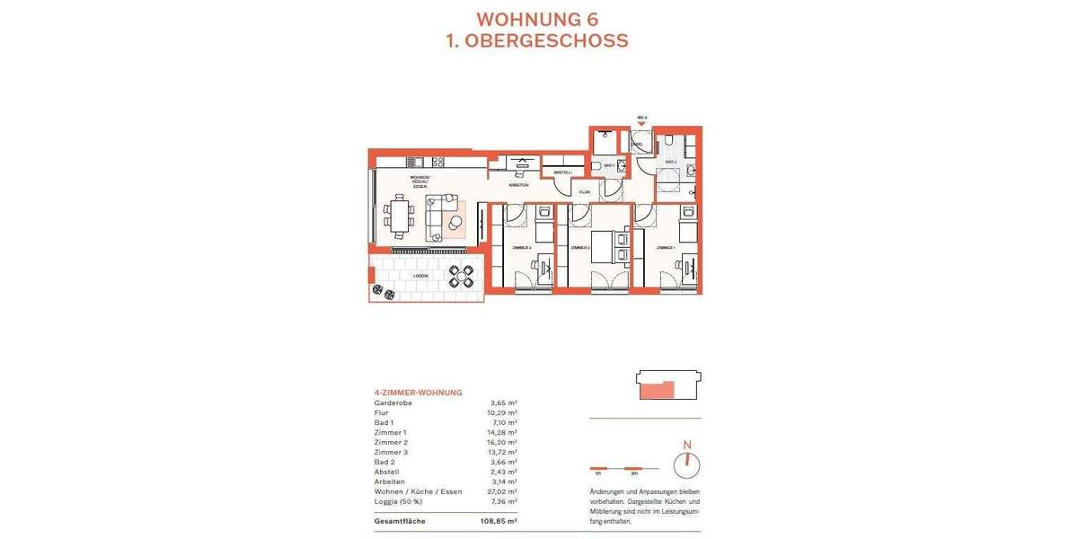 Etagenwohnung Nürnberg Kleinreuth h d Veste - 4 Zimmer, 108 m&sup2;, 898.782&euro; | Angebot:25799102
