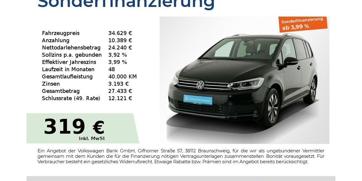 VW Touran 26.250 km 32.880 &euro; Nürnberg 90441