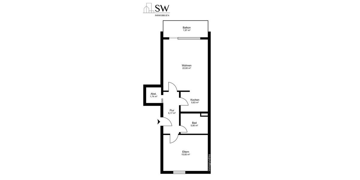 Wohnen oder investieren: Gepflegte 2-Zimmer-Wohnung mit Tiefgarage 2 zimmer