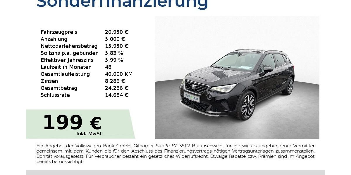 Seat Arona 6.900 km 19.950 &euro; Schwabach 91126
