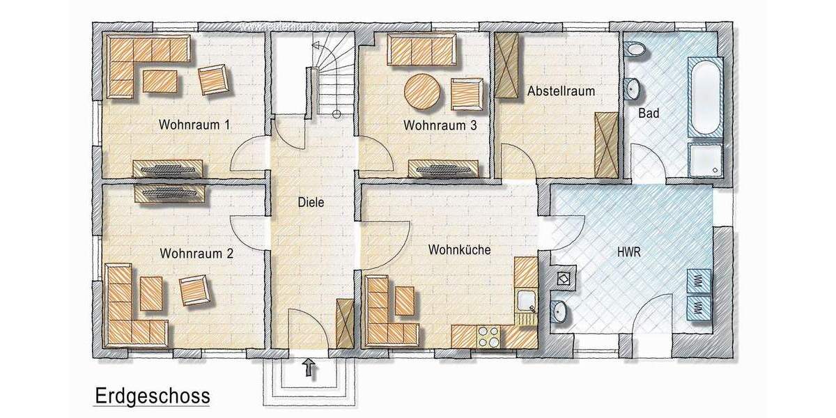 Mehrfamilienhaus, Wohnhaus Heroldsbach Poppendorf - 8 Zimmer, 208 m&sup2;, 2.300&euro; | Angebot:25339642