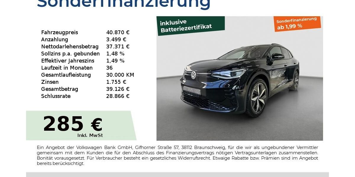 VW ID.4 17.852 km 40.870 &euro; Fürth 90763