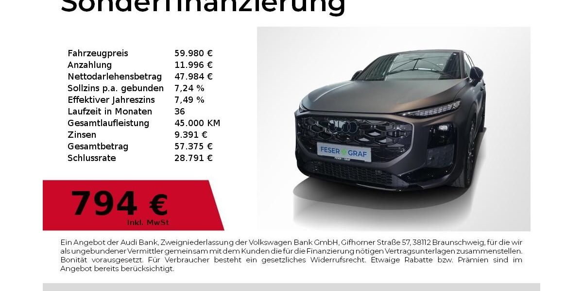 Audi Q3 4.900 km 59.980 &euro; Fürth 90763