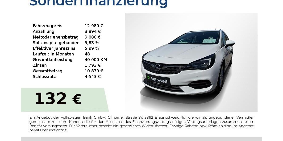 Opel Astra 30.850 km 12.980 &euro; Nürnberg 90431