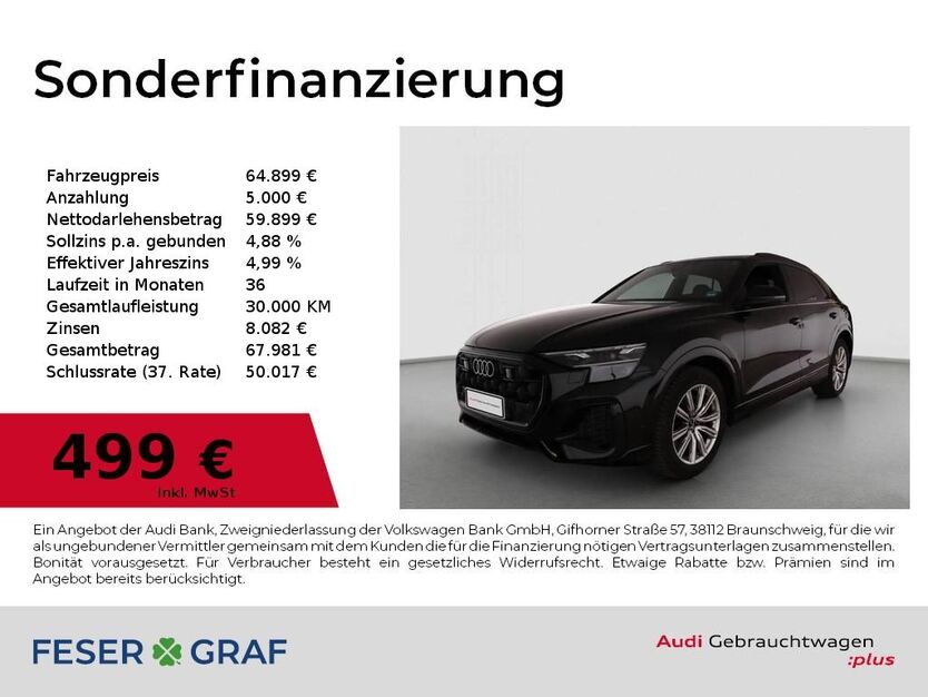 Audi Q8 29.307 km 64.899 € Lauf an der Pegnitz 91207