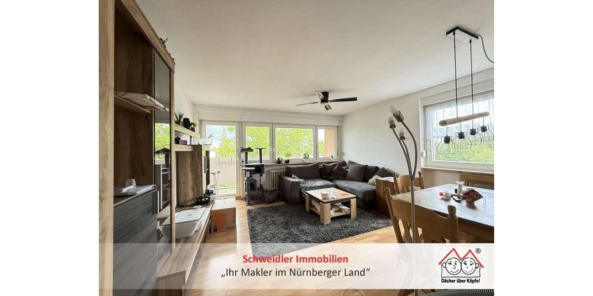 Etagenwohnung Schwaig bei Nürnberg - 3 Zimmer, 71 m&sup2;, 675&euro; | Angebot:26691436