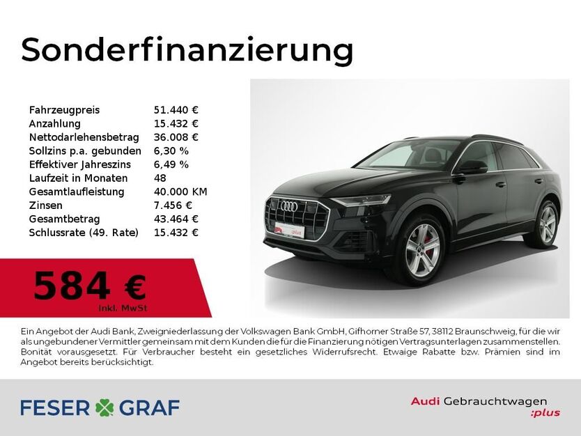 Audi Q8 73.500 km 50.480 € Nürnberg 90411