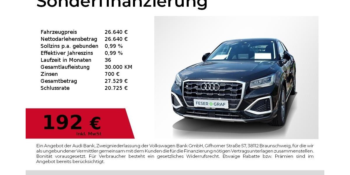 Audi Q2 9.833 km 25.440 &euro; Erlangen 91058