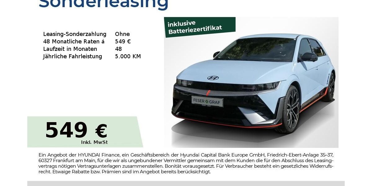 Hyundai IONIQ 5 8.625 km 54.950 &euro; Fürth 90763