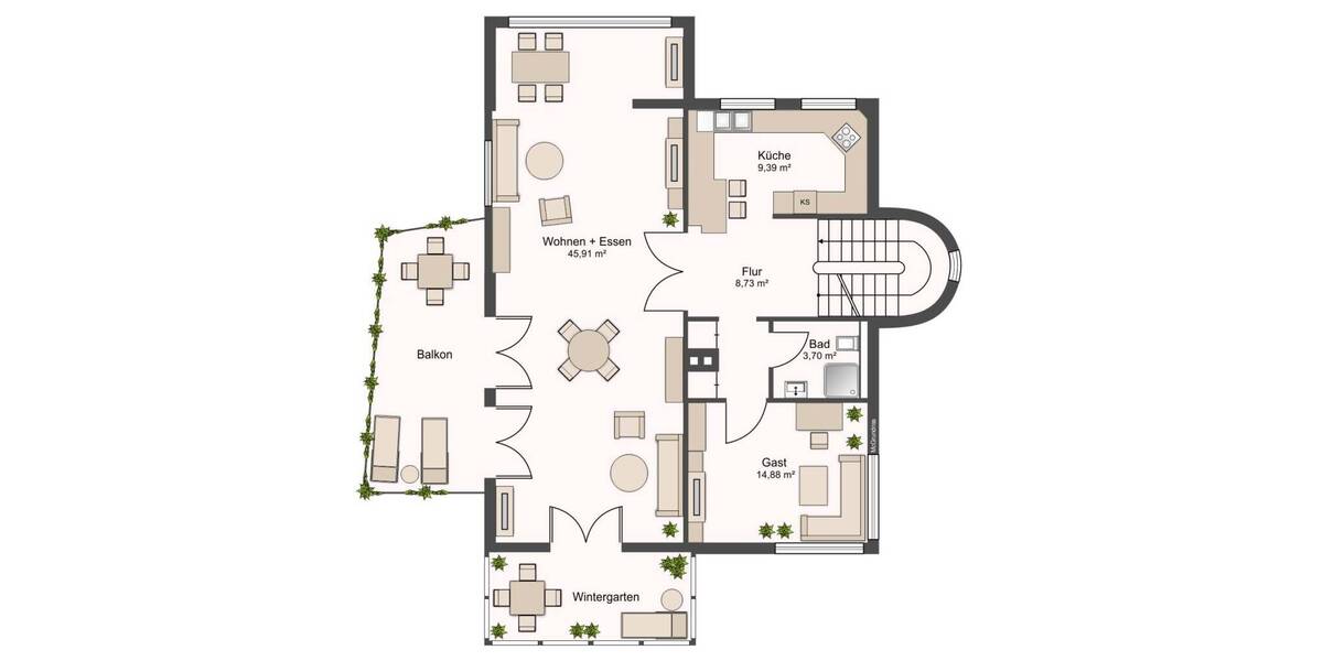 Etagenwohnung Erlangen Burgberg - 5 Zimmer, 155 m&sup2;, 1.900&euro; | Angebot:25984870