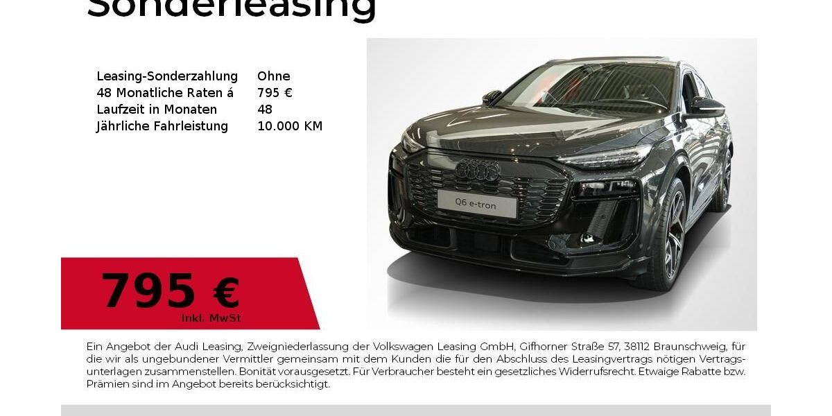 Audi Q6 e-tron 3.000 km 83.480 &euro; Nürnberg 90411