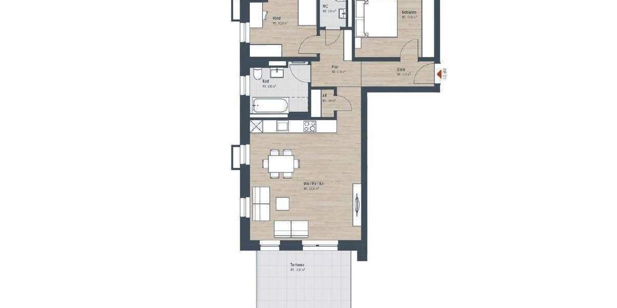 Etagenwohnung Nürnberg Großgründlach - 3 Zimmer, 84 m&sup2;, 583.084&euro; | Angebot:26092854