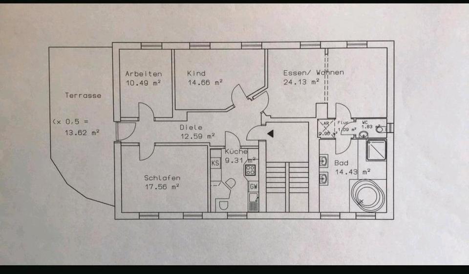 Schöne 4 Zi. Wohnung zu Vermieten 4 zimmer
