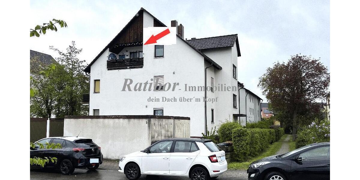 Gut vermietete 2 Zimmer-Mansardenwohnung mit Loggia und Stellplatz in ruhiger Wohnlage RH-Nord - Dachgeschoßwohnung Roth | Angebot:25281237