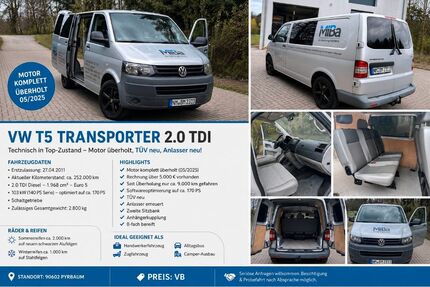 VW T5 Transporter 255.000 km 8.800 &euro; Pyrbaum 90602