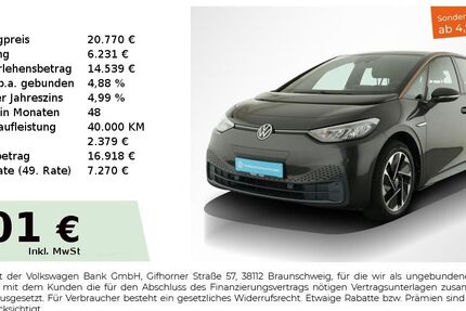 VW ID.3 46.150 km 20.550 € Nürnberg 90441
