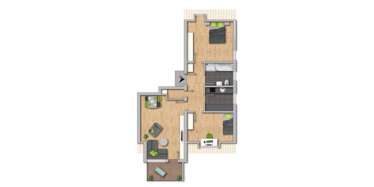 Etagenwohnung Altdorf - 3 Zimmer, 76 m&sup2;, 243.000&euro; | Angebot:26891328