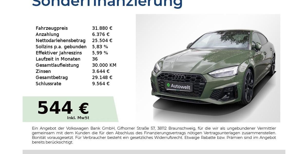Audi A5 99.999 km 31.880 &euro; Nürnberg 90431