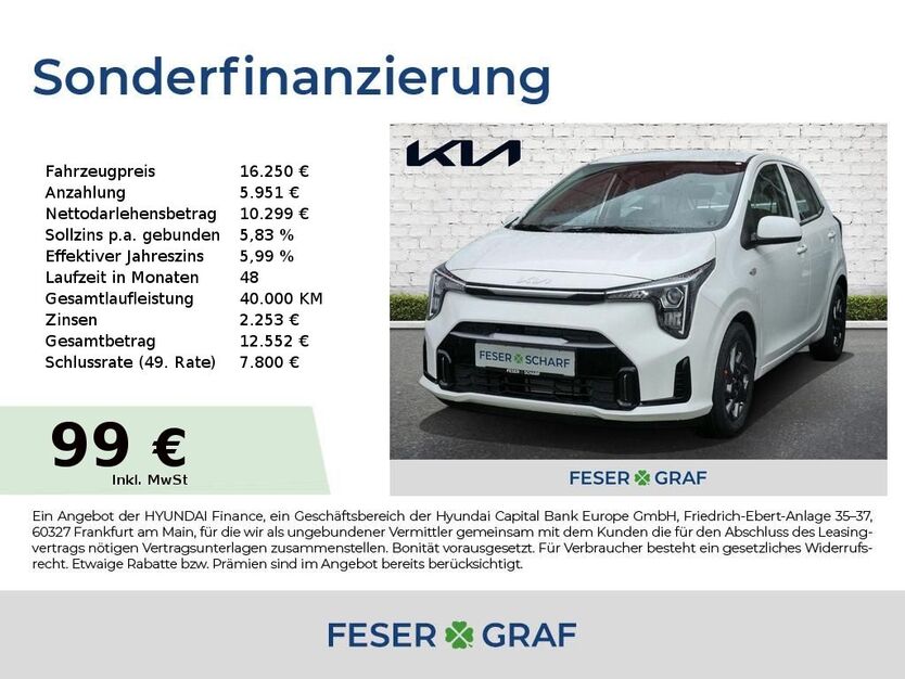 Kia Picanto 6.457 km 15.850 € Roth 91154