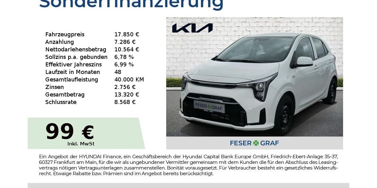 Kia Picanto 4.319 km 17.850 &euro; Schwabach 91126