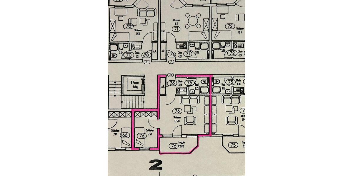 zu vermieten: helle 1,5 Zimmer - WHG in 90409 Nürnberg 