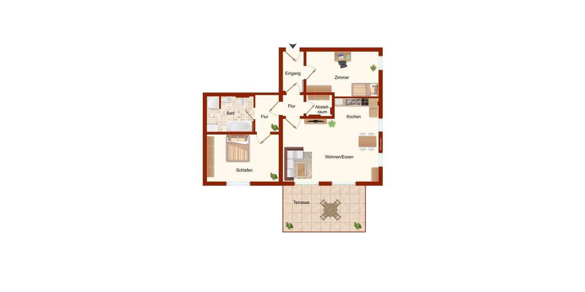 Etagenwohnung Fürth Vach - 3 Zimmer, 108 m&sup2;, 1.540&euro; | Angebot:25699459