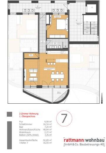 Etagenwohnung Herzogenaurach Niederndorf - 2 Zimmer, 92 m&sup2;, 1.180&euro; | Angebot:26704258