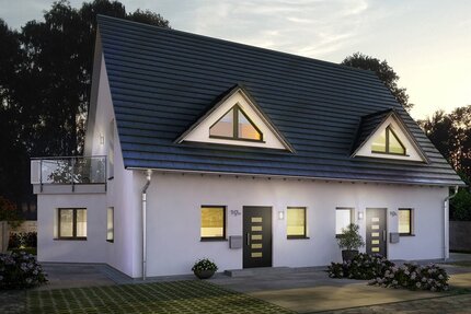 Individuell geplante Doppelhaushälfte in Erlangen - Flexibles Wohnen mit allkauf Dienstleistungspaket Free Time- Schlüsselfertig - Haus Erlangen Kriegenbrunn | Angebot:27479271