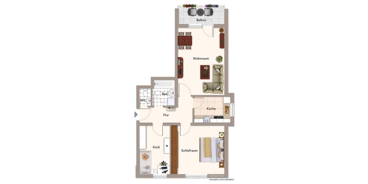 Etagenwohnung Erlangen Sieglitzhof - 3 Zimmer, 72 m&sup2;, 235.000&euro; | Angebot:26684165