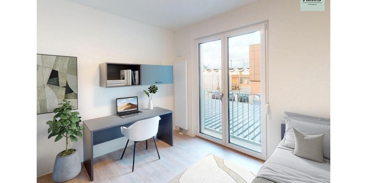 Etagenwohnung Nürnberg Gleißhammer - 1 Zimmer, 21 m&sup2;, 535&euro; | Angebot:26248515