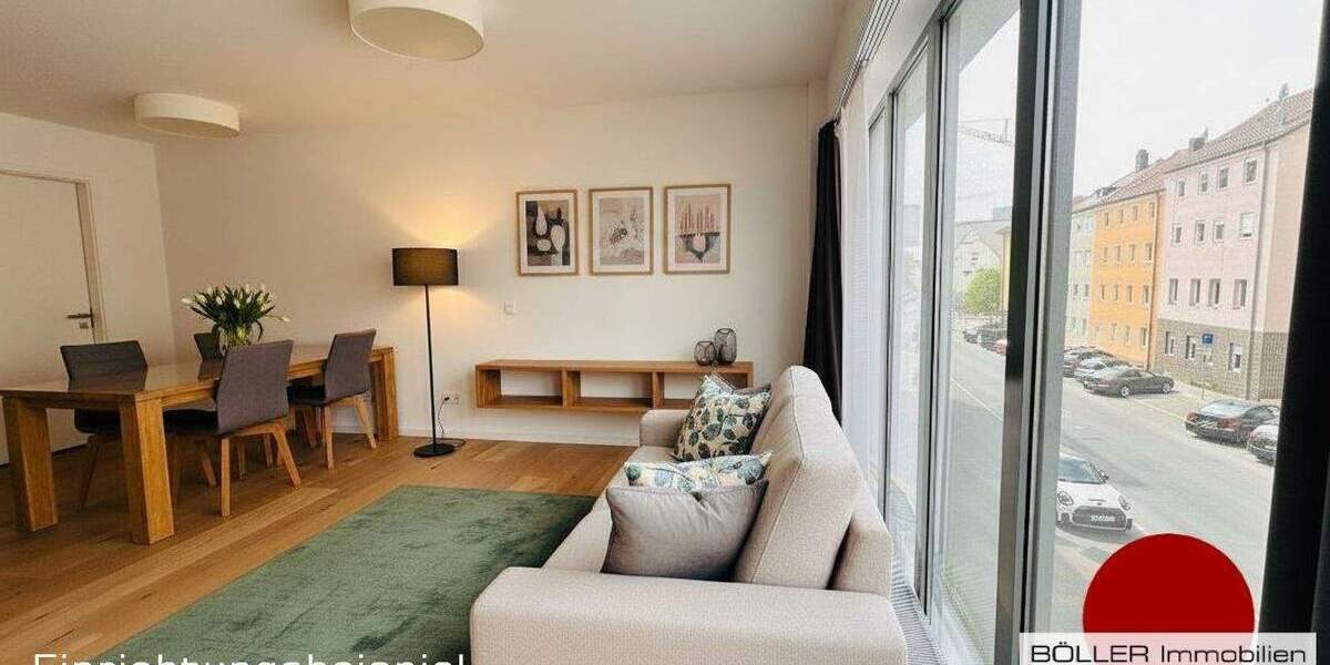 Etagenwohnung Nürnberg Gärten b Wöhrd - 2 Zimmer, 50 m&sup2;, 890&euro; | Angebot:26658948